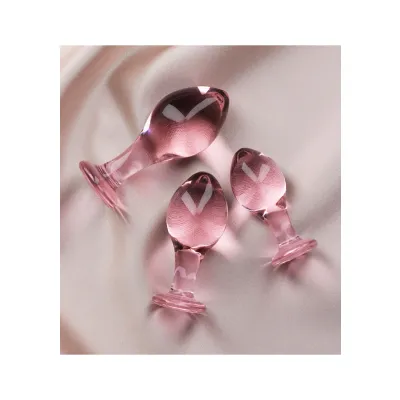 Kyla 3 Piece Glass Anal Plug Kit