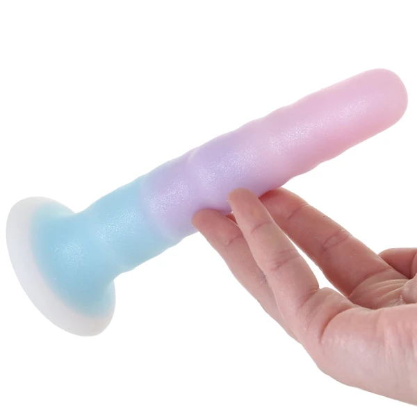 Cotton Candy Sweet Tooth 7" Silicone Suction Cup Dildo