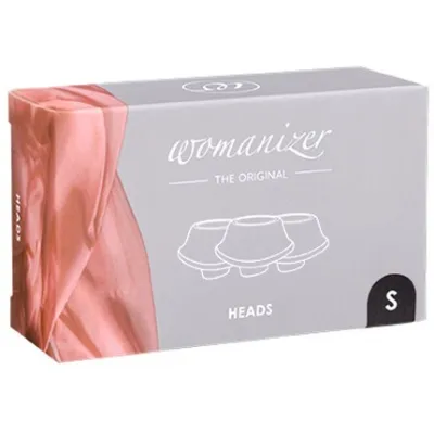 Womanizer InsideOut Duo Silicone Heads 3 Pack Black Small