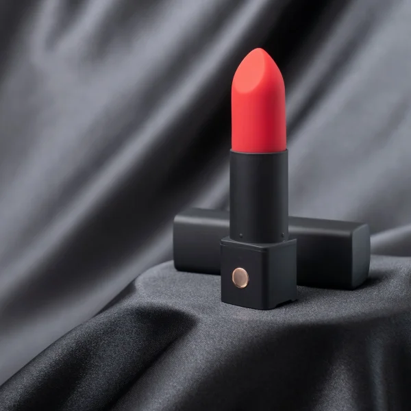Lovense Exomoon Bluetooth App Compatible Rechargeable Silicone Lipstick Vibrator