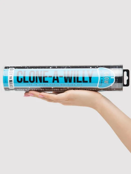 Clone-A-Willy Glow In The Dark Vibrator Molding Kit Blue