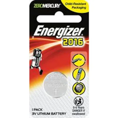 Energizer Lithium Coin 2016 Battery 3v 1pk
