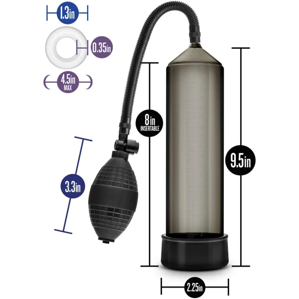 Performance VX101 Enhancement Penis Pump By Blush - Black
