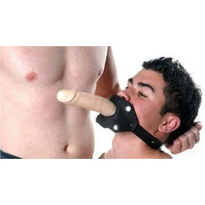 Penis Gag W Flesh Dildo