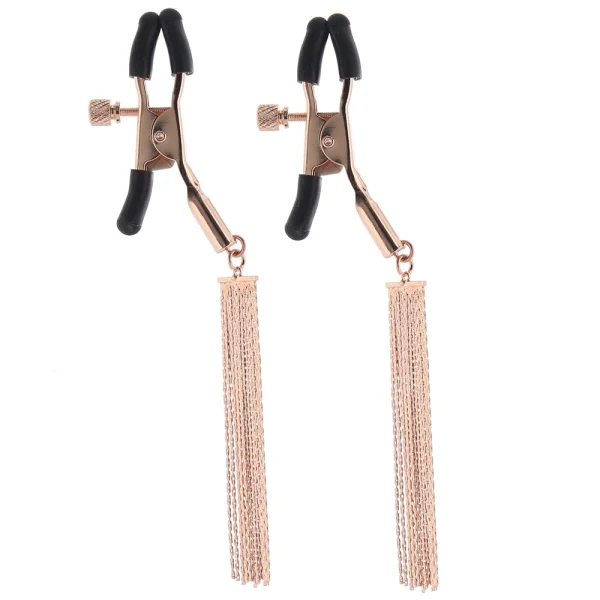 Bound Adjustable D2 Nipple Clamps by NS Novelties - Rose Gold