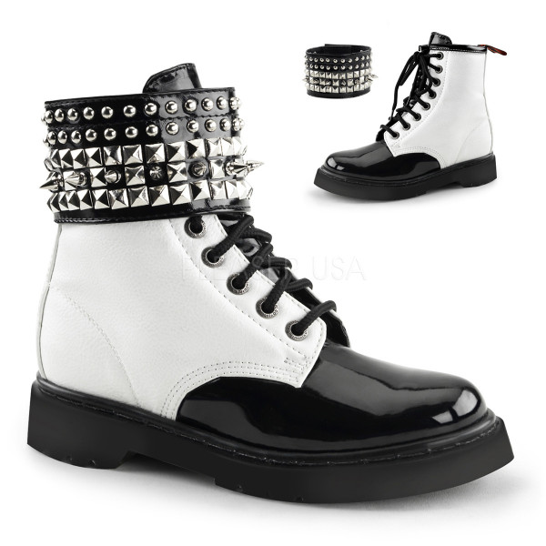 1 1/4 inches Heel, 8 Eyelet, Women\'s Combat Boot