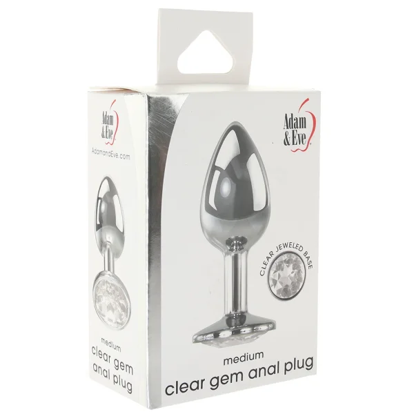 Adam And Eve Clear Gem Anal Plug Medium — image 6 of 8