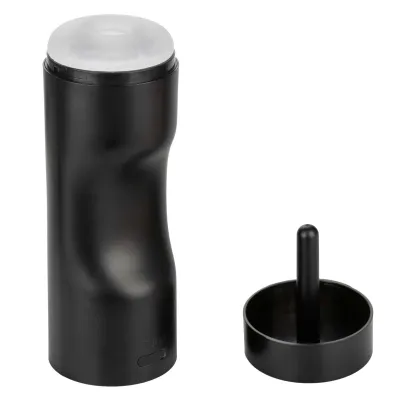 Bionic Sucking and Vibrating Masturbator Black