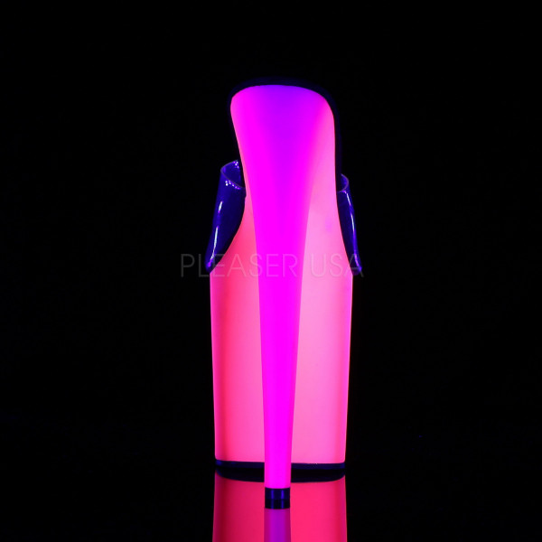 8 inches Heel, 4 inches PF Slide W/UV Reactive Rainbow Bottom — image 4 of 4