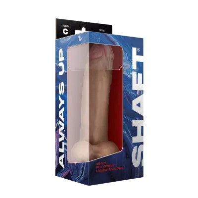 Shaft Model C 9 5 Inch Liquid Silicone Dong With Balls Pine
