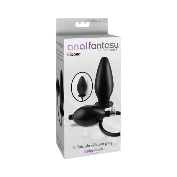 Anal Fantasy Inflatable Silicone Plug Black — image 12 of 12