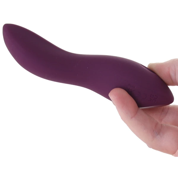DIP Silicone Rechargeable Waterproof Vibrator by Dame - Plum