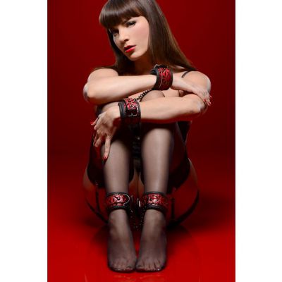 Crimson Tied Wrist And Ankle Bondage Kit Red