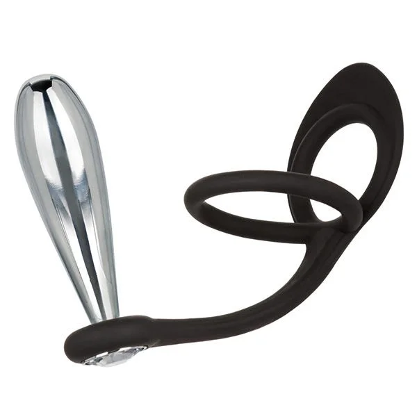 CalExotics Star-F Sparkling Gem Glider Butt Plug & Dual Penis Enhancer