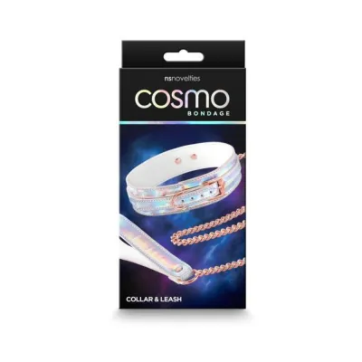 Cosmo Bondage Collar leash Rainbow