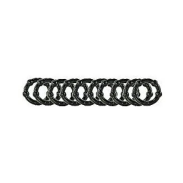 My Ten Erection Rings Beaded Comfort Rings Black