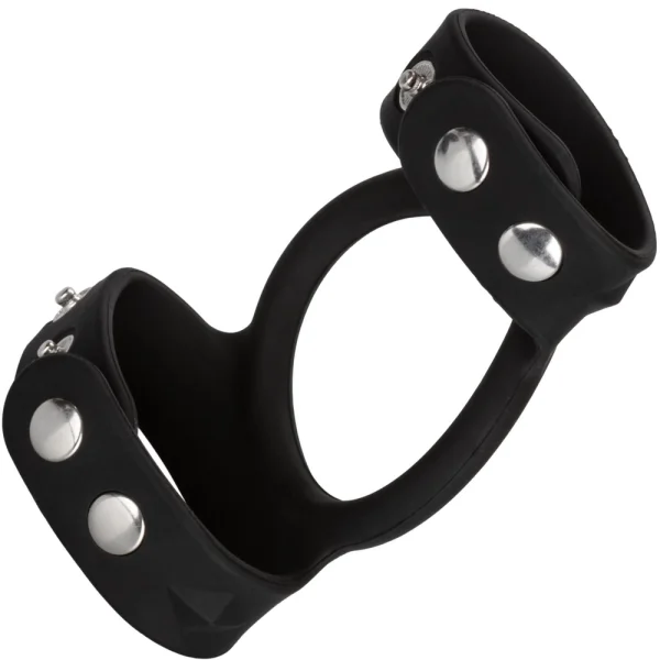 CalExotics Silicone Tri-Snap Cock & Ball Ring