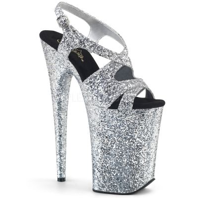 9 inches Heel 5 1 4 inches PF Criss Cross Sling Back Sandal