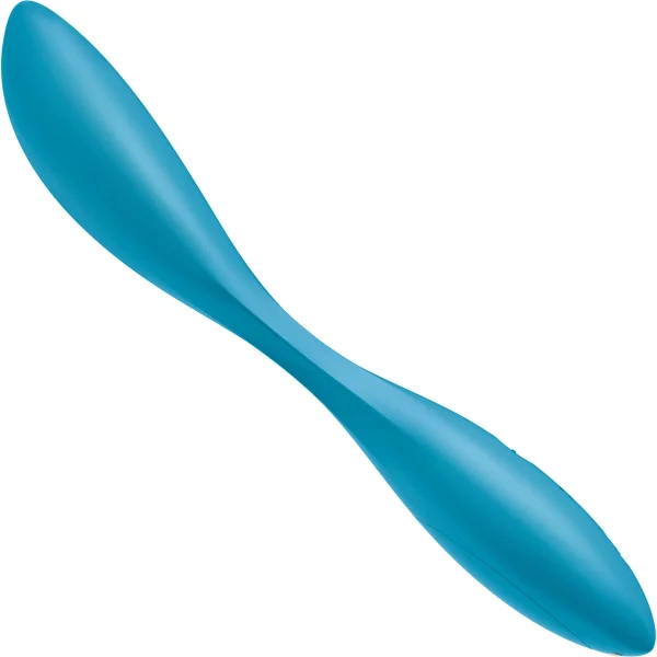 Satisfyer G-Spot Flex 1 Silicone Rechargeable Waterproof 12-Function G-Spot Vibrator - Petrol