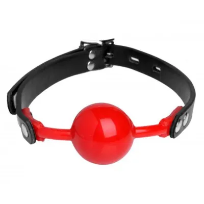 Hush Red Silicone Ball Gag Matte Finish O S