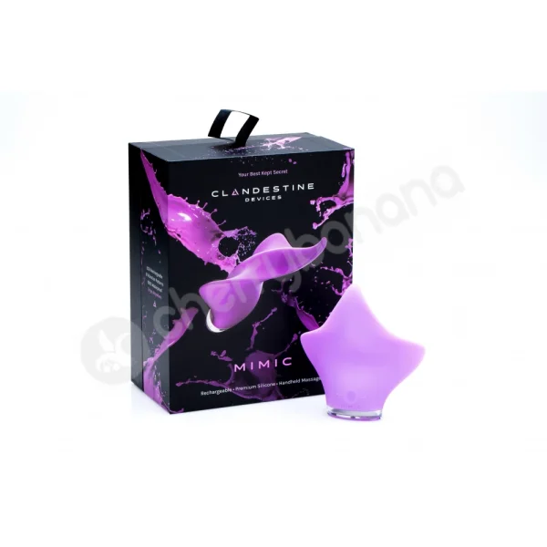 Mimic Purple Rechargeable Clitoral Palm Vibrator