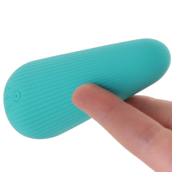 Gender X O Cone Rechargeable Waterproof Silicone Powerful Bullet Vibrator - Teal