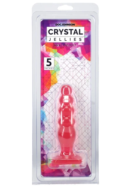 Crystal Jellies 5 inch Anal Delight - Purple