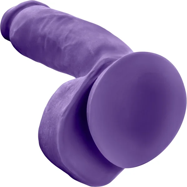Au Naturel Bold Pound 8.5 Inch Sensa Feel Dual Density Dildo By Blush - Purple