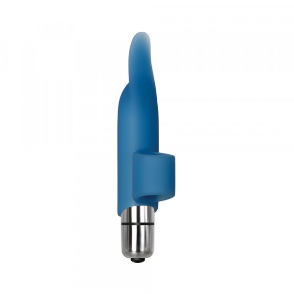 Adam & Eve Silicone Blue Dolphin Finger Vibe