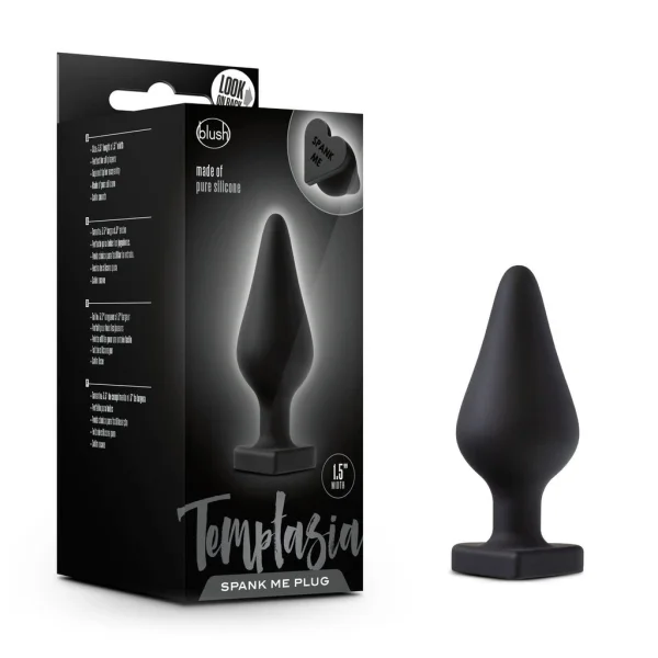 Blush Temptasia Black Spank Me Butt Plug — image 5 of 6