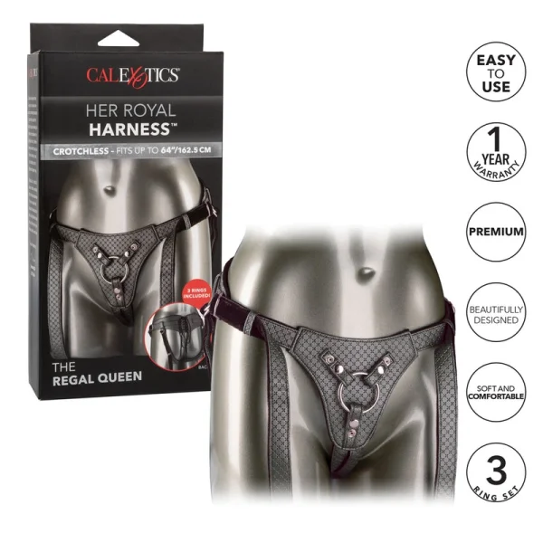 Her Royal Harness The Regal Queen in Pewter
