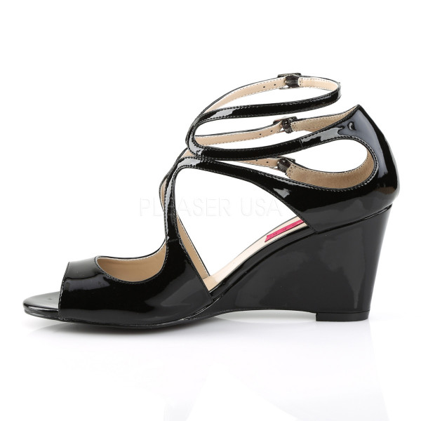 3 inches Strappy Wedge Sandal W/ Cutout Detail — image 15 of 16