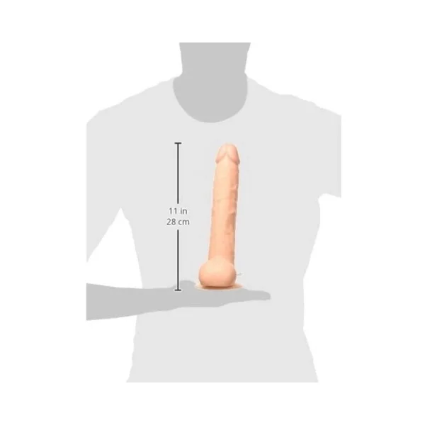 Maxx Men Vibrating 11 inches Straight Dong Beige