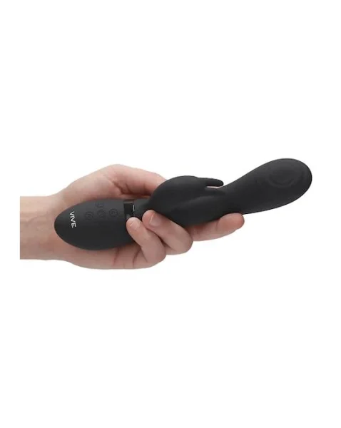 Cato - Pulse G-spot Rabbit  - Black - 8 Inch