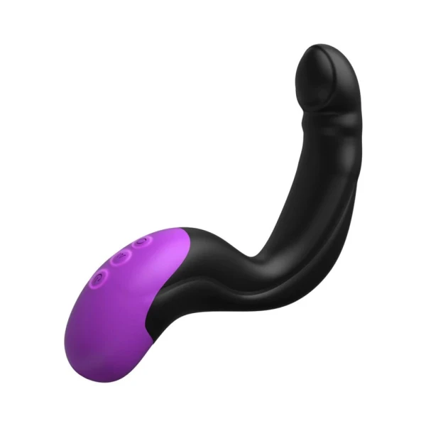 Anal Fantasy Elite Auto-Throb Inflatable Vibrating Plug - Black
