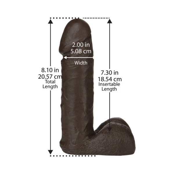 Vac-U-Lock 8 inches Realistic Dildo