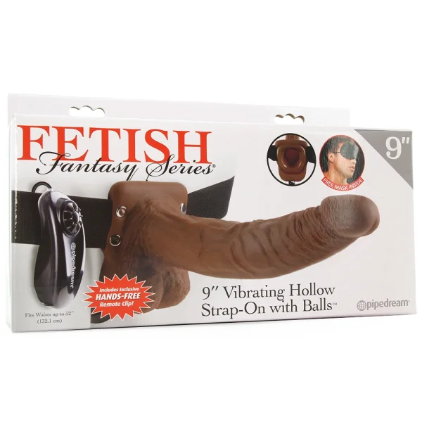 Fetish Fantasy Vibrating 9 Inch Hollow Strap-On