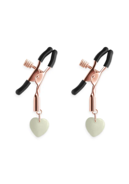 Bound Adjustable G3 Glow In The Dark Nipple Clamps by NS Novelties - Gunmetal
