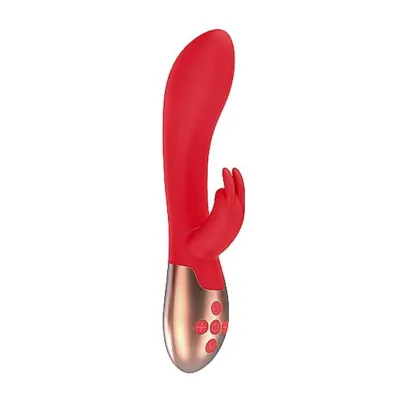 Heating Rabbit Vibrator Opulent Red 8 Inch