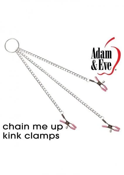 Chain Me Up Kink Clamps Nipples, Clitoral Pink