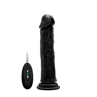 Vibrating Realistic Cock 9 Black
