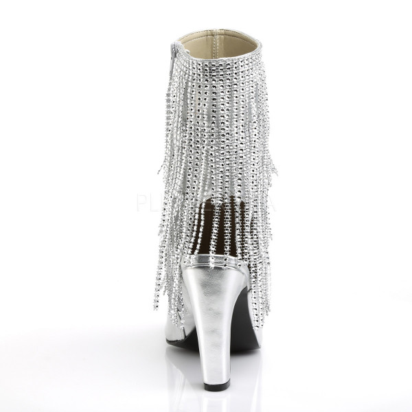 4 inches Heel, 1 1/2 inches PF Open Toe/Heel Back Lace-Up Ankle Boot — image 4 of 16