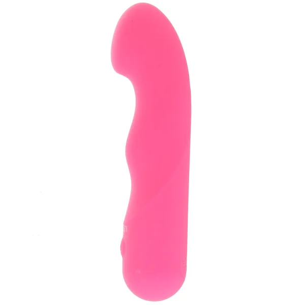 Liquid Silicone Pixies Curvy Rechargeable Waterproof Vibrator By CalExotics - Pink