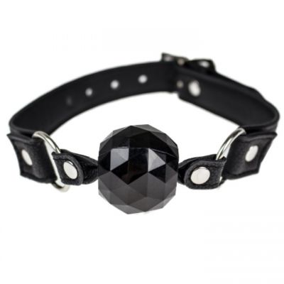 Bondara Black Crystal Ball Gag