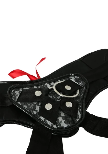 Sportsheets Plus Size Grey and Black Lace Harness