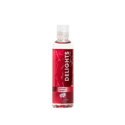 Delights Water Based Strawberry Flavored Lube 4 Oz