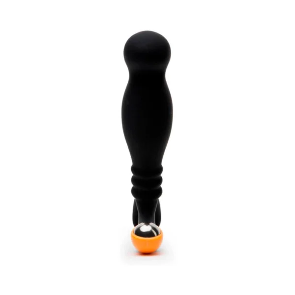 Nexus Ultra Si Silicone & Polypropylene Massager - Black/orange