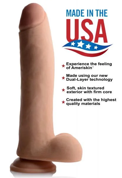 USA Cocks 11 Inches Ultra Real Dual Layer Suction Cup Dildo — image 5 of 8