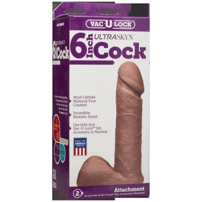 Vac U Lock 6 Inch Ur3 Cock Brown