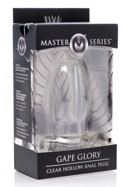 Gape Glory Clear Hollow Anal Plug